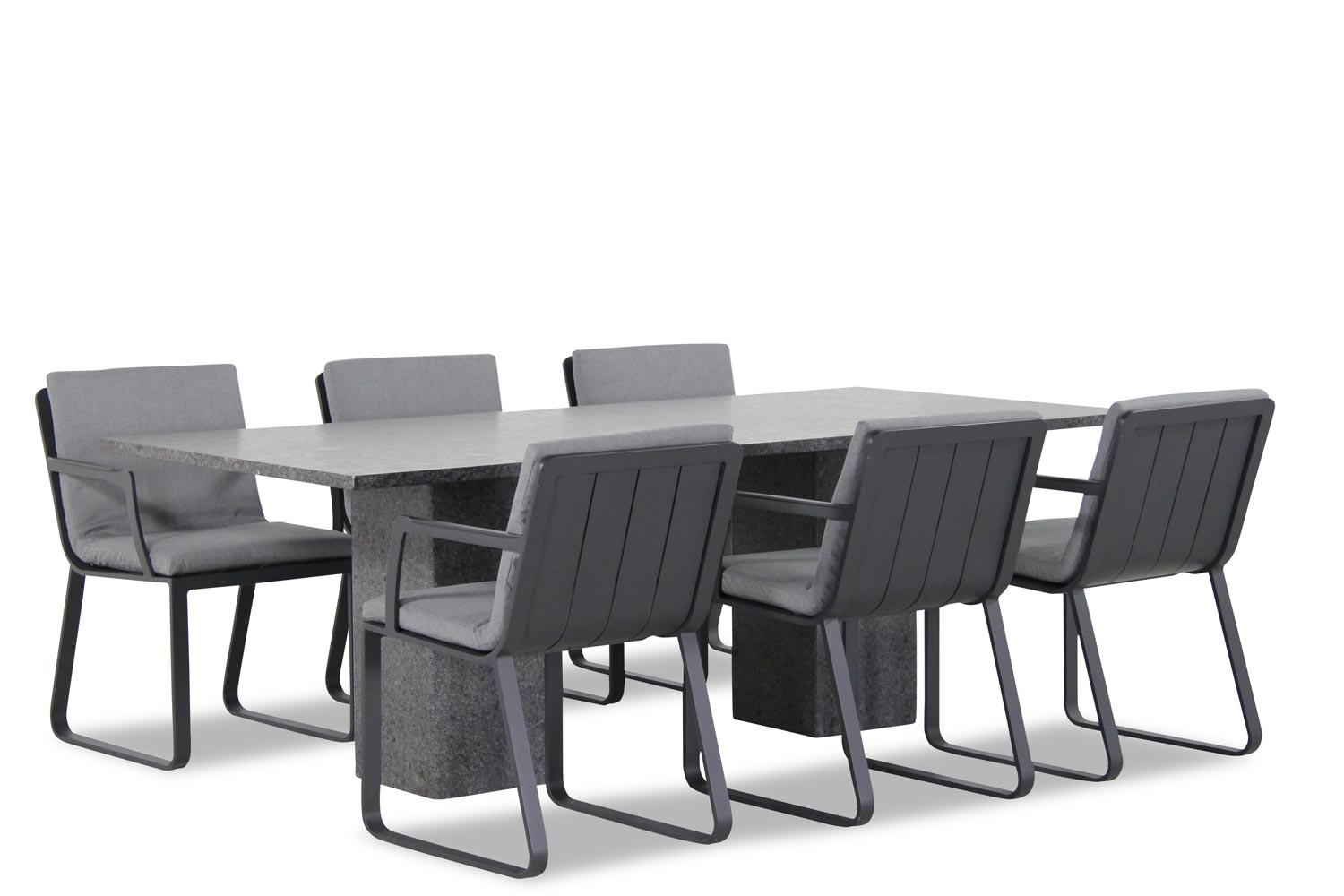 Lifestyle Estancia/Graniet 220 cm dining tuinset 7-delig