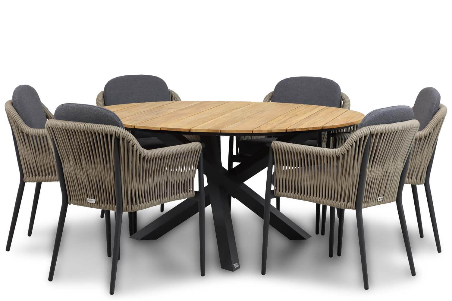 Coco Romeo/Fabriano 150 cm dining tuinset 7-delig