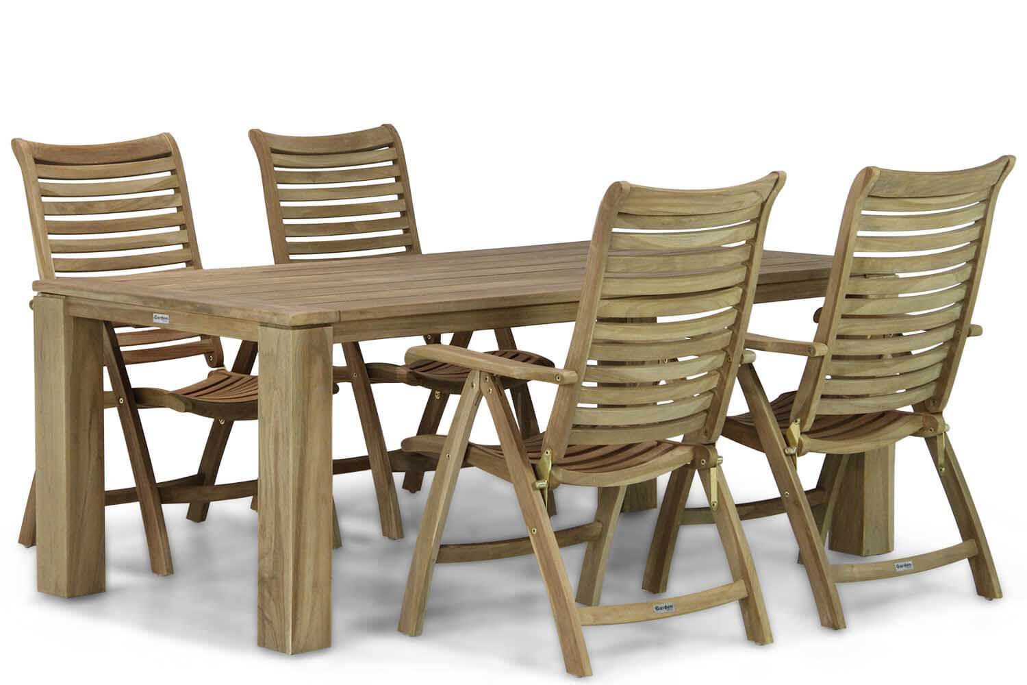 Garden Collections BirminghamBrighton 200 cm dining tuinset 5 delig