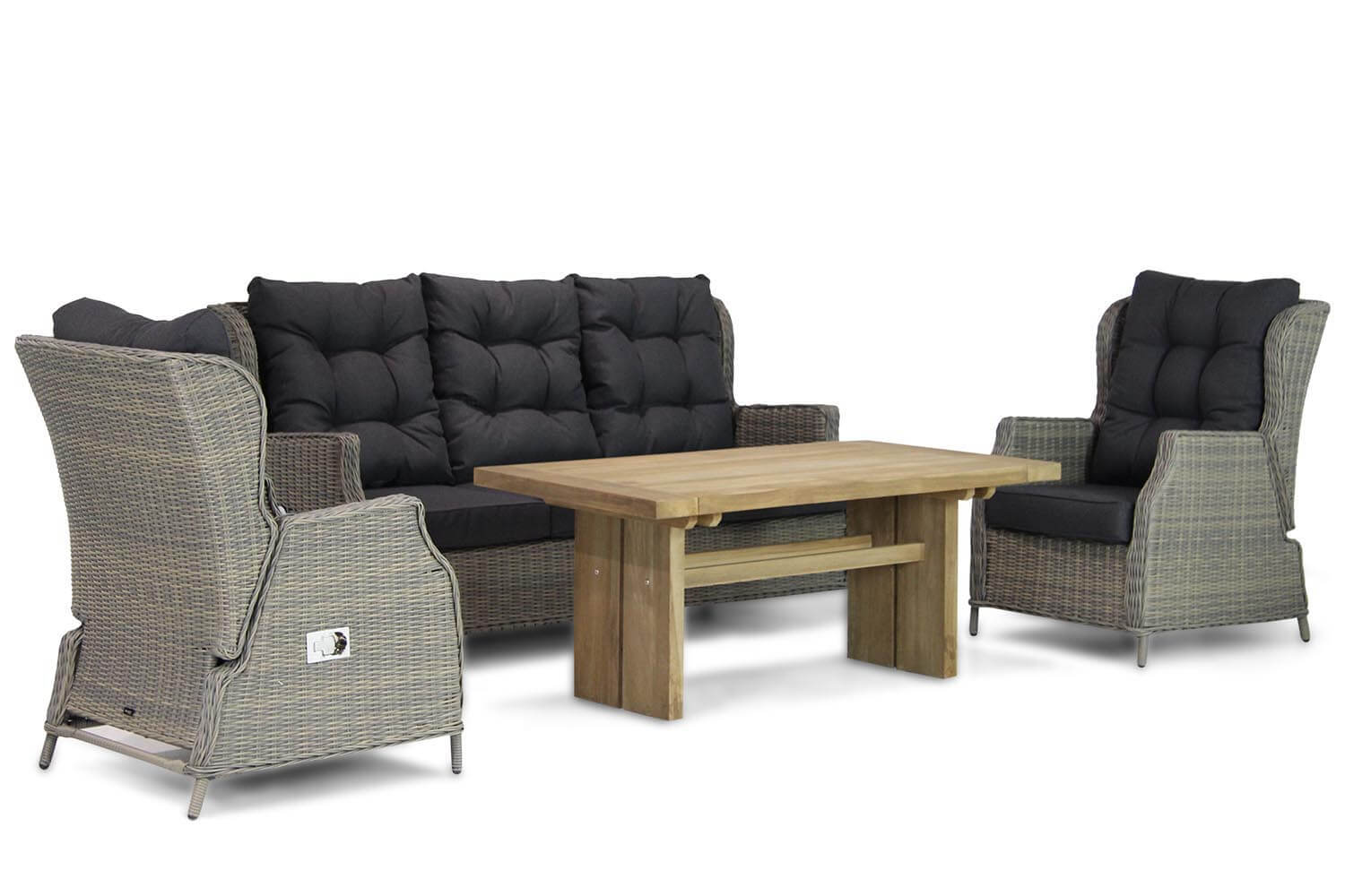 Garden Collections Chicago-Brighton 140 cm dining loungeset 4-delig