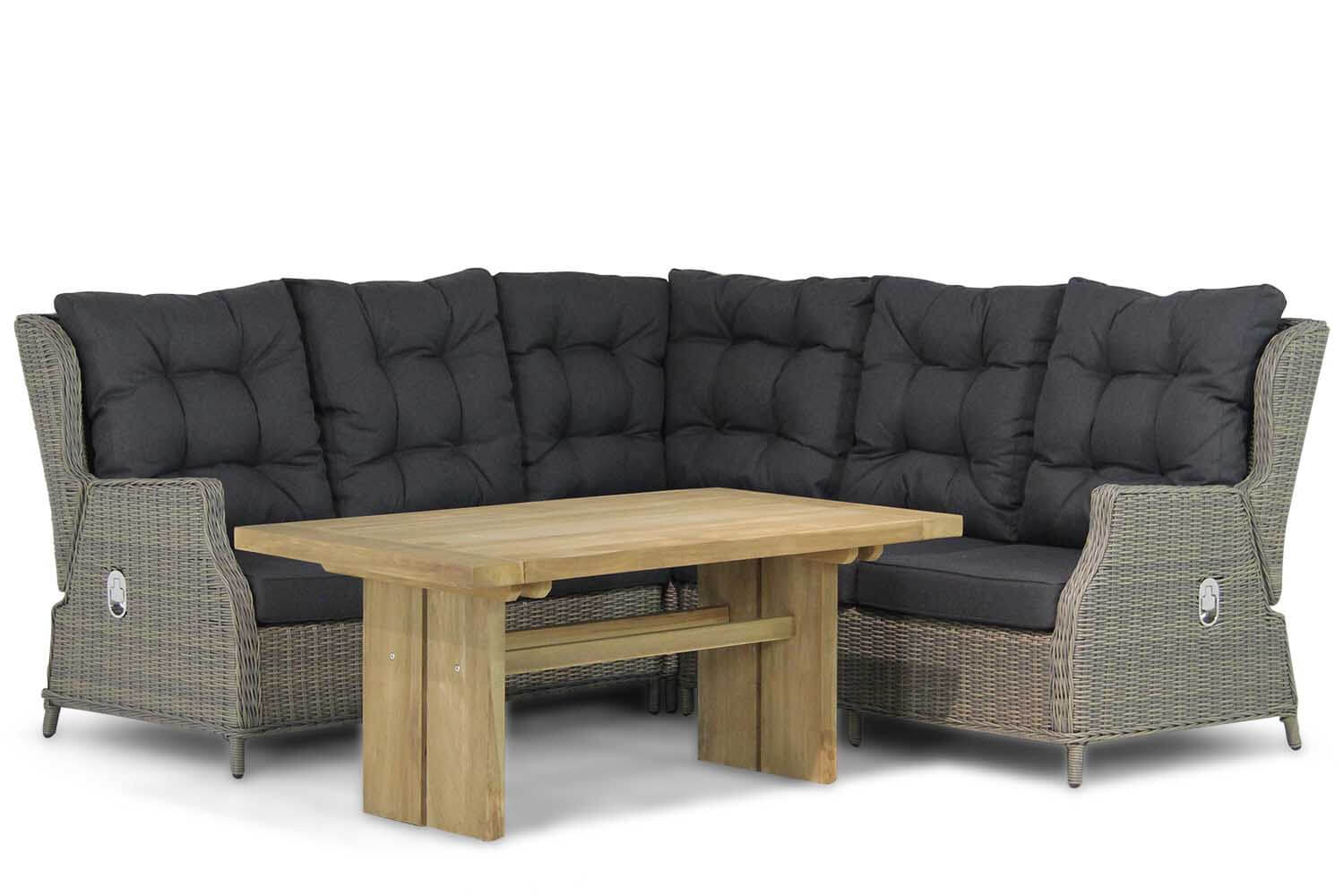 Garden Collections Chicago-Brighton 140 cm dining loungeset 4-delig