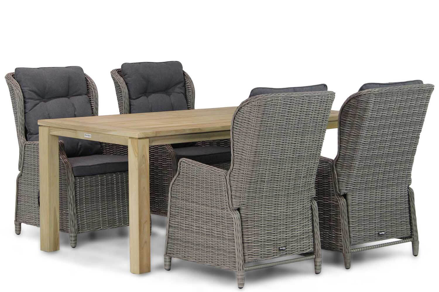 Garden Collections Edingburgh/Bristol 180 cm dining tuinset 5-delig Garden Collections Edingburgh/Bristol 180 cm dining tuinset 5-delig