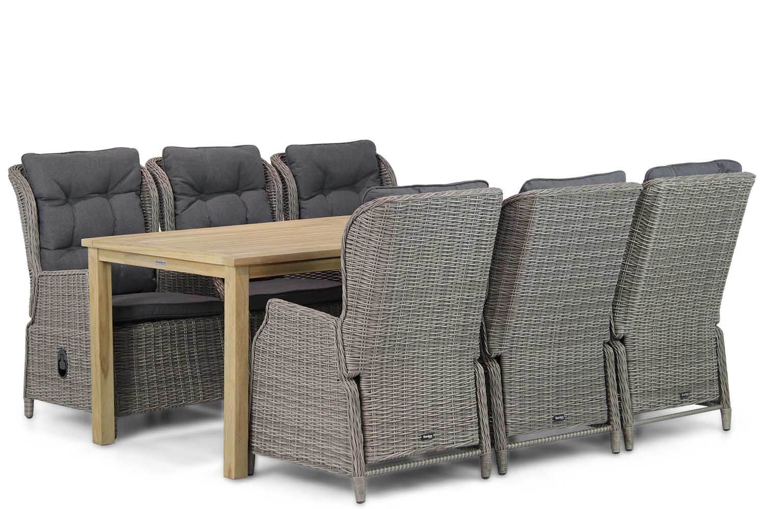 Garden Collections Edingburgh/Weston 210 cm dining tuinset 7-delig Garden Collections Edingburgh/Weston 210 cm dining tuinset 7-delig