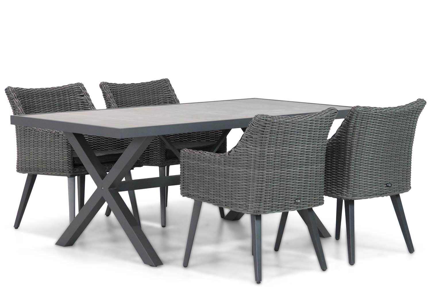 Garden Collections Milton/Crossley 185 cm dining tuinset 5-delig