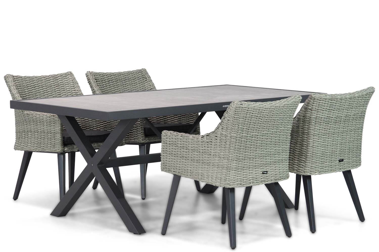 Garden Collections MiltonCrossley 185 cm dining tuinset 5 delig
