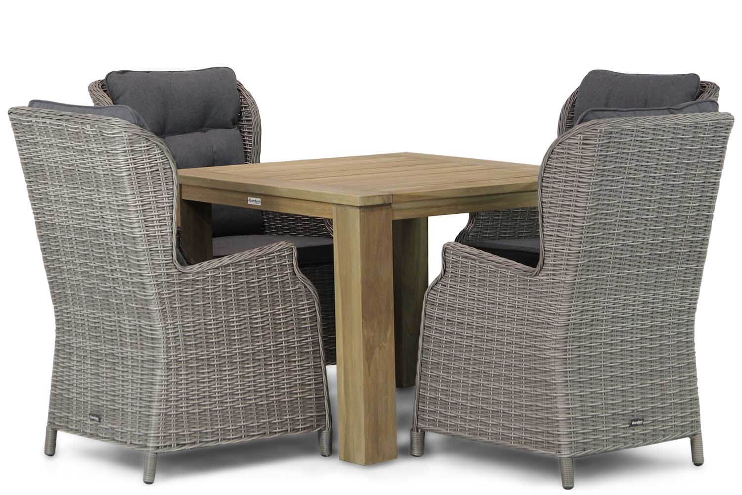 Garden Collections Windsor-Brighton 100 cm dining tuinset 5-delig