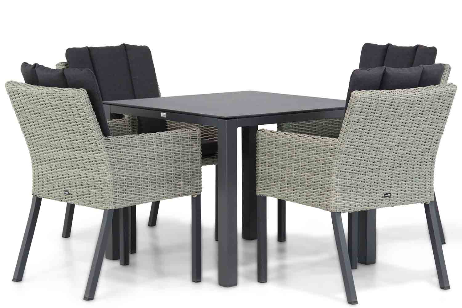 Garden Collections Oxbow/Pallazo 90 cm dining tuinset 4-delig