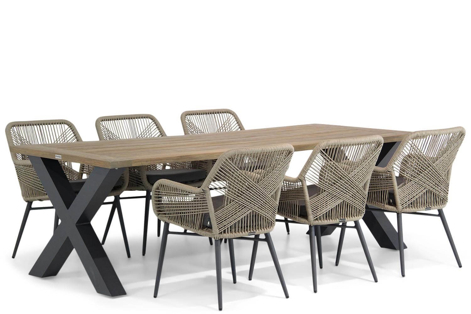 Lifestyle AdvanceCardiff 240 cm dining tuinset 7 delig