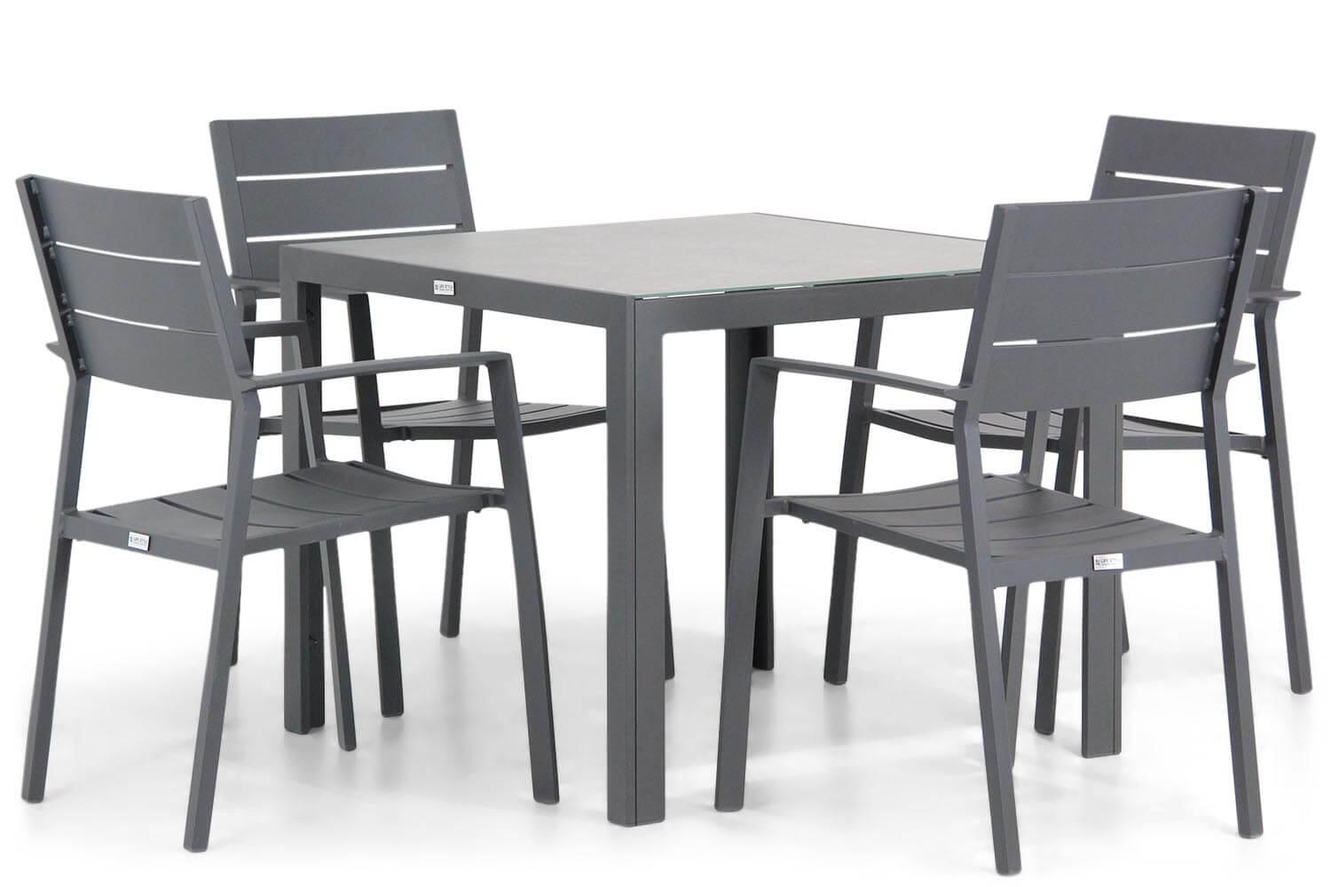 Lifestyle Stella/Varano 90 cm dining tuinset 5-delig