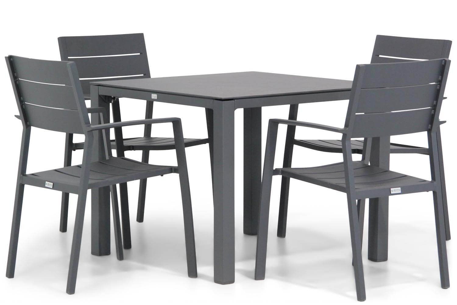 Lifestyle Stella/Pallazo 90 cm dining tuinset 5-delig