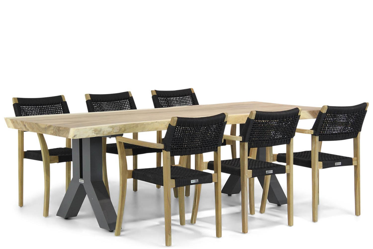 Lifestyle Dallas/Woodside 240 cm dining tuinset 7-delig