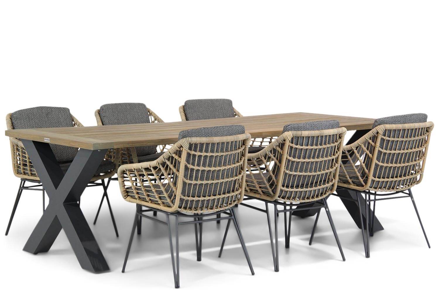 4 Seasons Outdoor Cottage/Cardiff 240 cm dining tuinset 7-delig 4 Seasons Outdoor Cottage/Cardiff 240 cm dining tuinset 7-delig