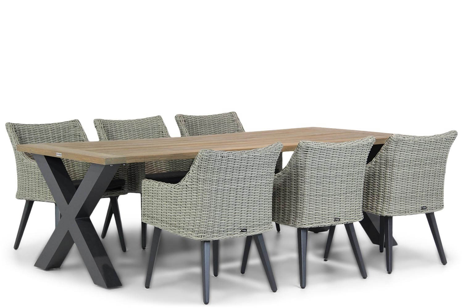 Garden Collections Milton/Cardiff 240 cm dining tuinset 7-delig