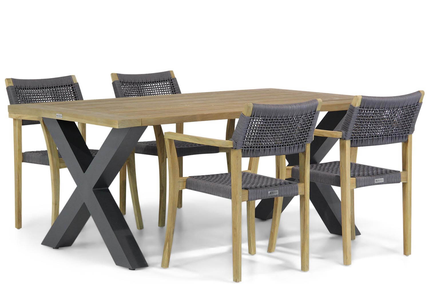 Lifestyle DallasCardiff 180 cm dining tuinset 5 delig