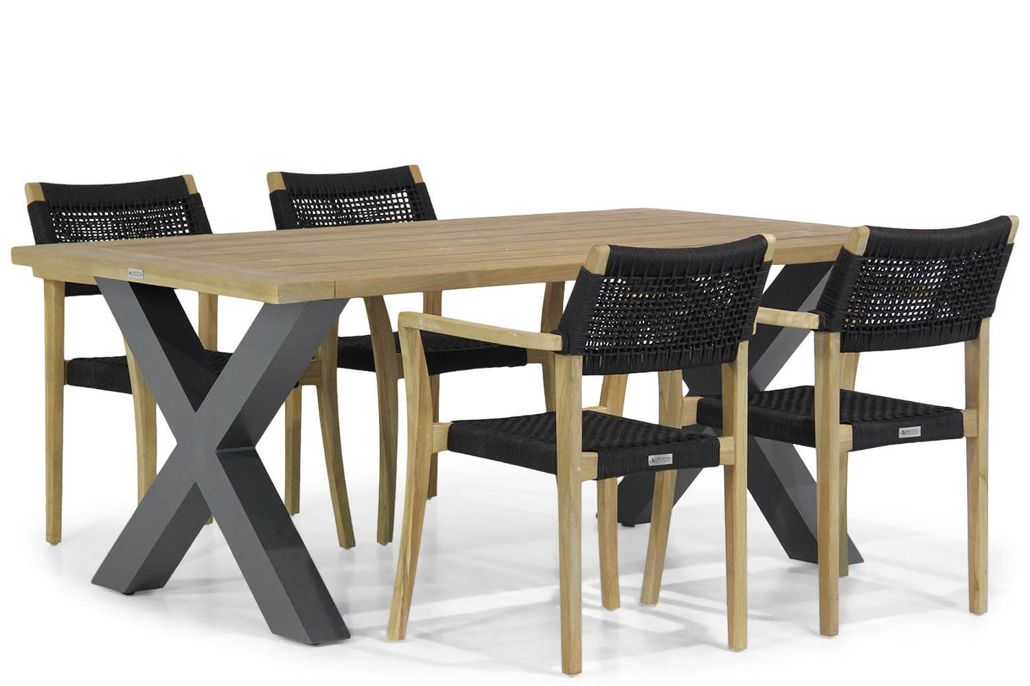 Lifestyle Dallas-Cardiff 180 cm dining tuinset 5-delig