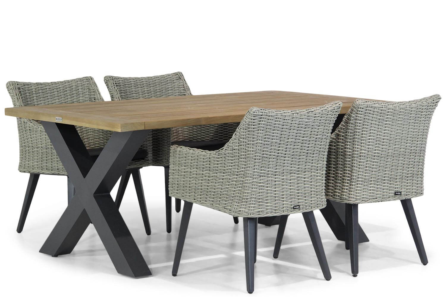 Garden Collections MiltonCardiff 180 cm dining tuinset 5 delig