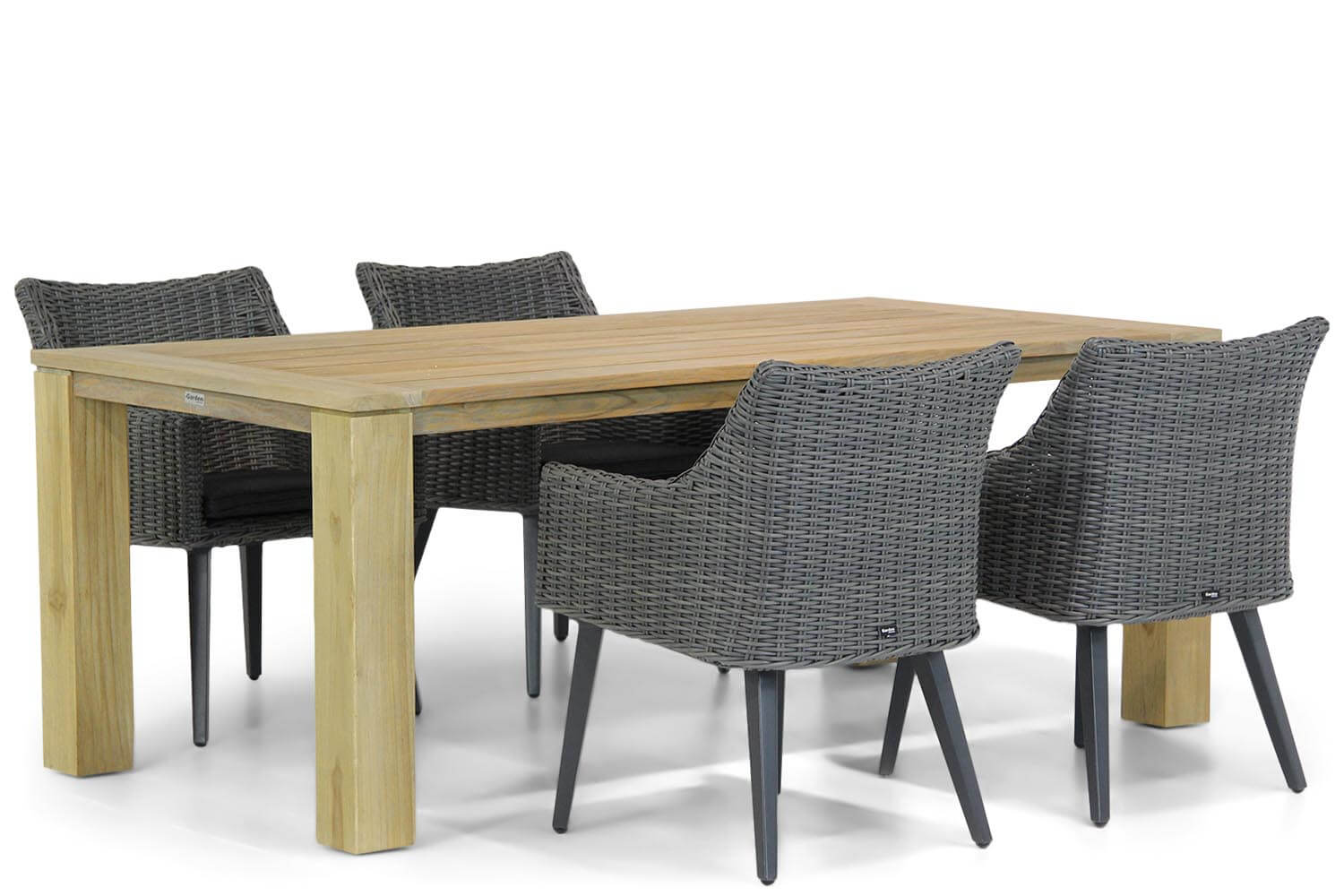 Garden Collections Milton/Brighton 200 cm dining tuinset 5-delig