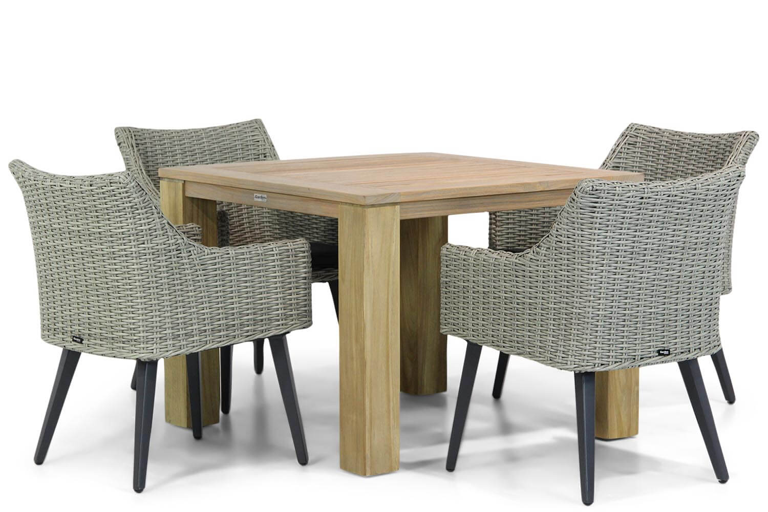 Garden Collections Milton/Brighton 100 cm dining tuinset 5-delig