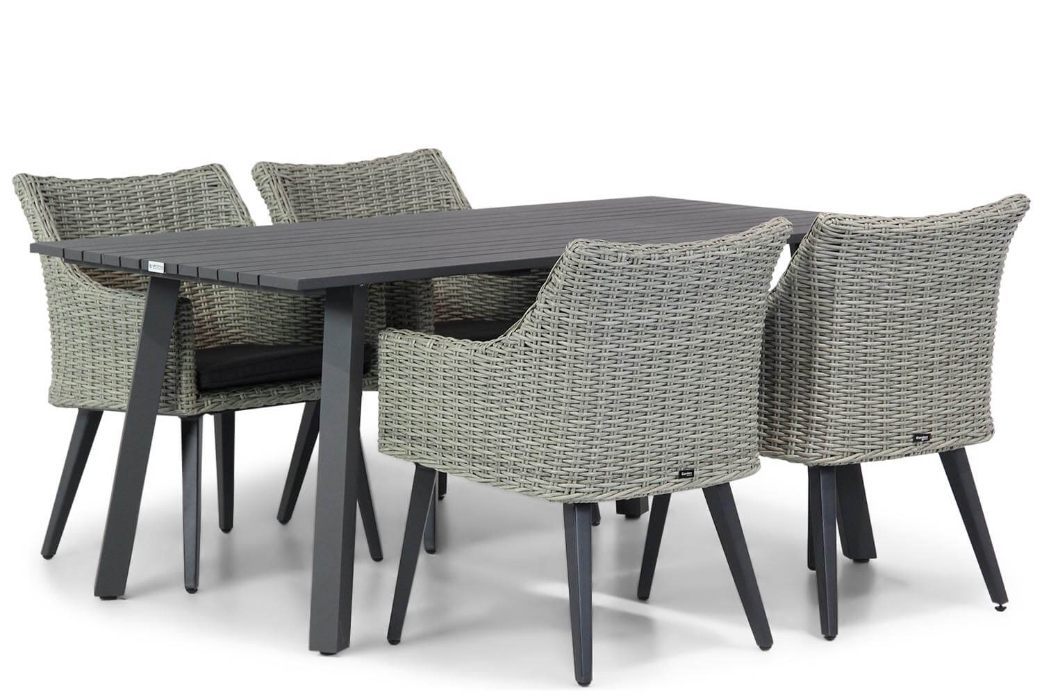Garden Collections Milton/Villagio 170 cm dining tuinset 5-delig