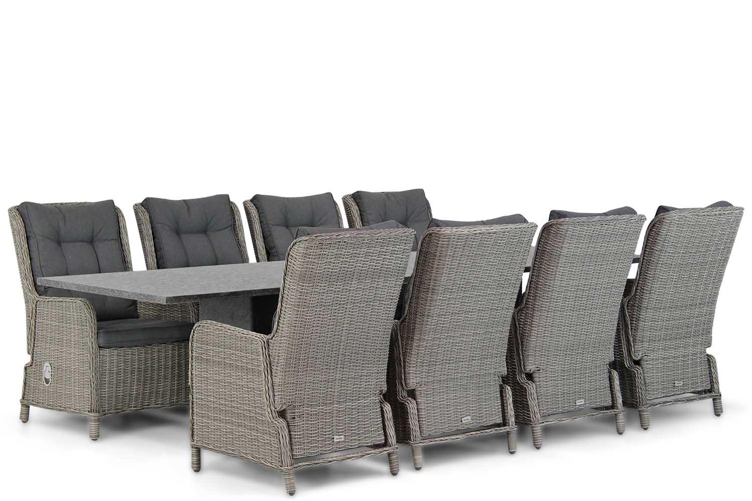 Garden Collections Kingston/Graniet 300 cm dining tuinset 9-delig Garden Collections Kingston/Graniet 300 cm dining tuinset 9-delig