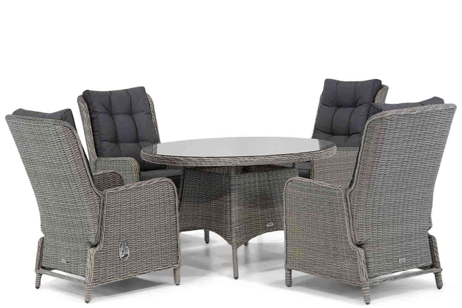 Garden Collections KingstonAberdeen 120 cm rond dining tuinset 5 delig