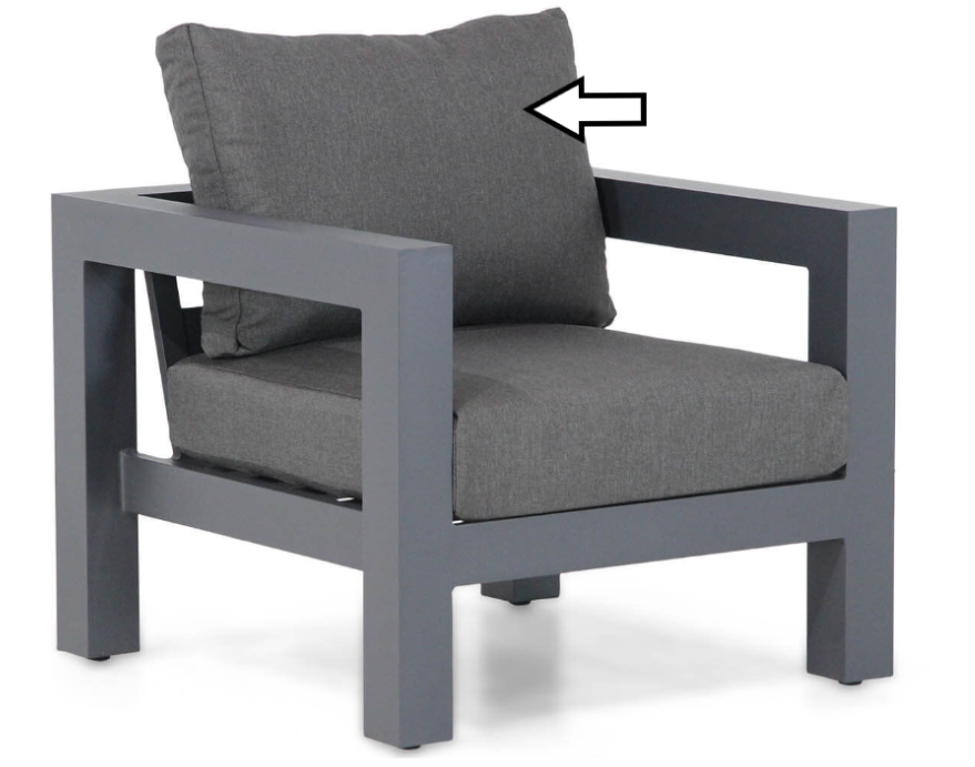 Talai lounge tuinstoel rugkussen hoes