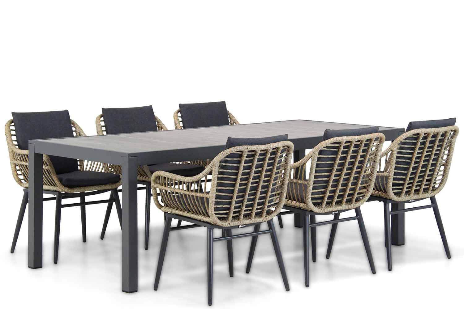 Coco Leonardo/Residence 220 cm dining tuinset 7-delig