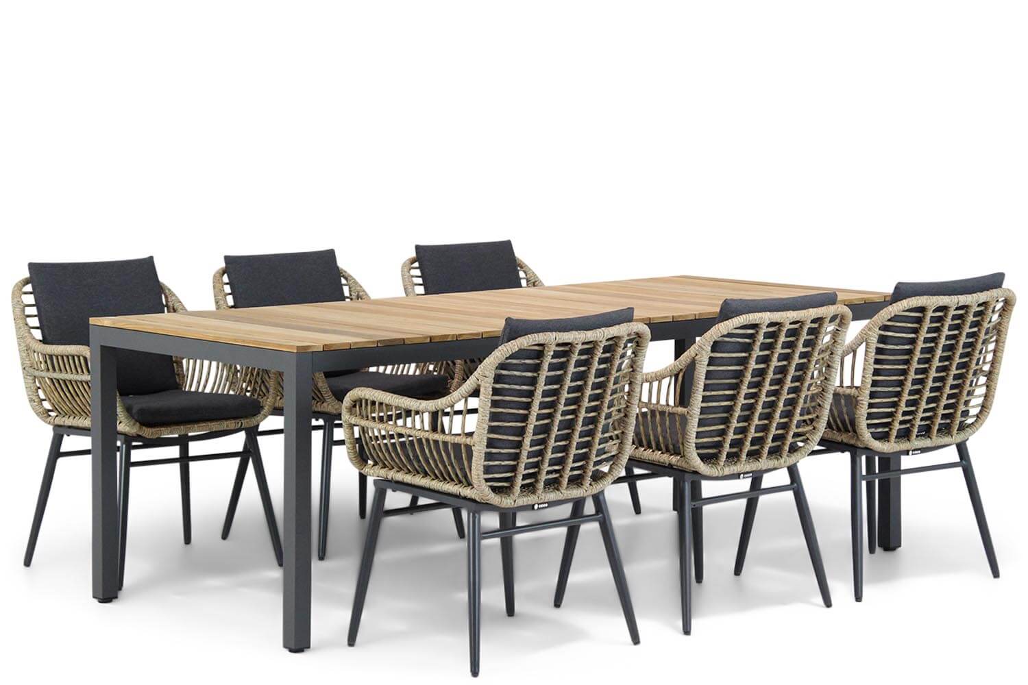 Coco Leonardo/Mazzarino 220 cm dining tuinset 7-delig