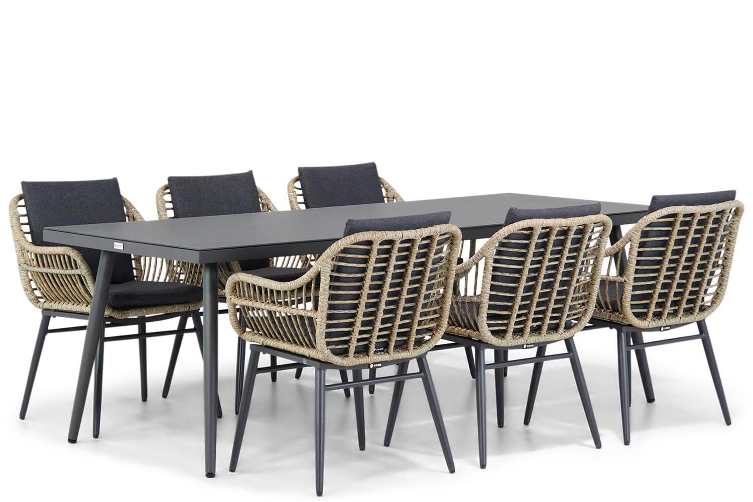 Coco Leonardo/Valencia 220 cm dining tuinset 7-delig