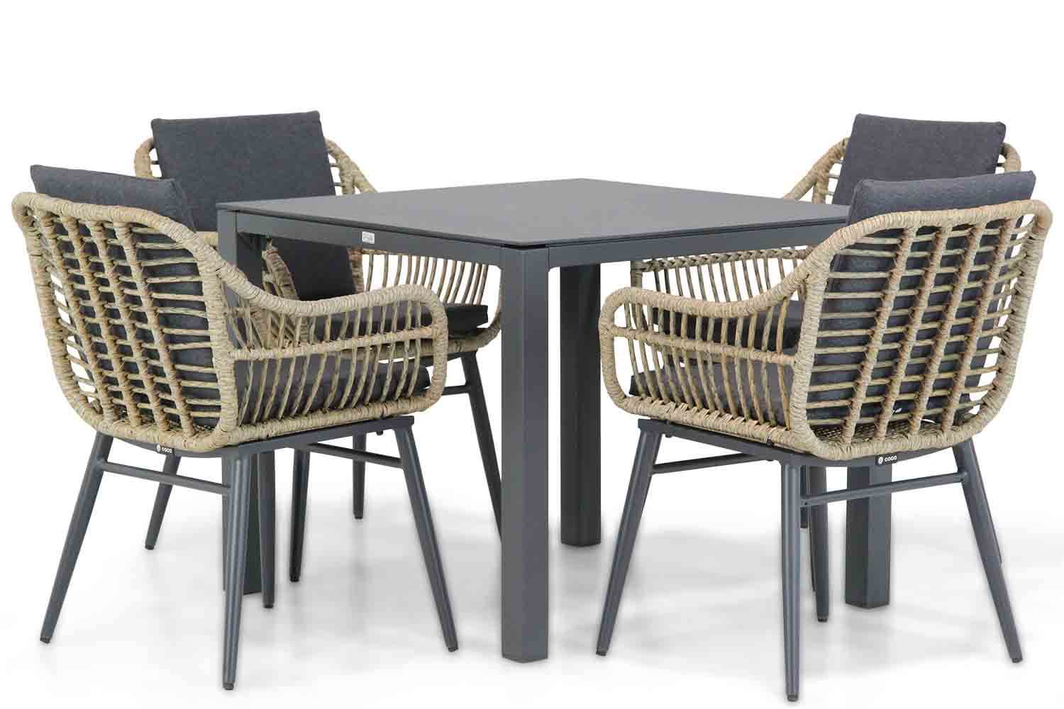 Coco Leonardo/Pallazo 90 cm dining tuinset 5-delig