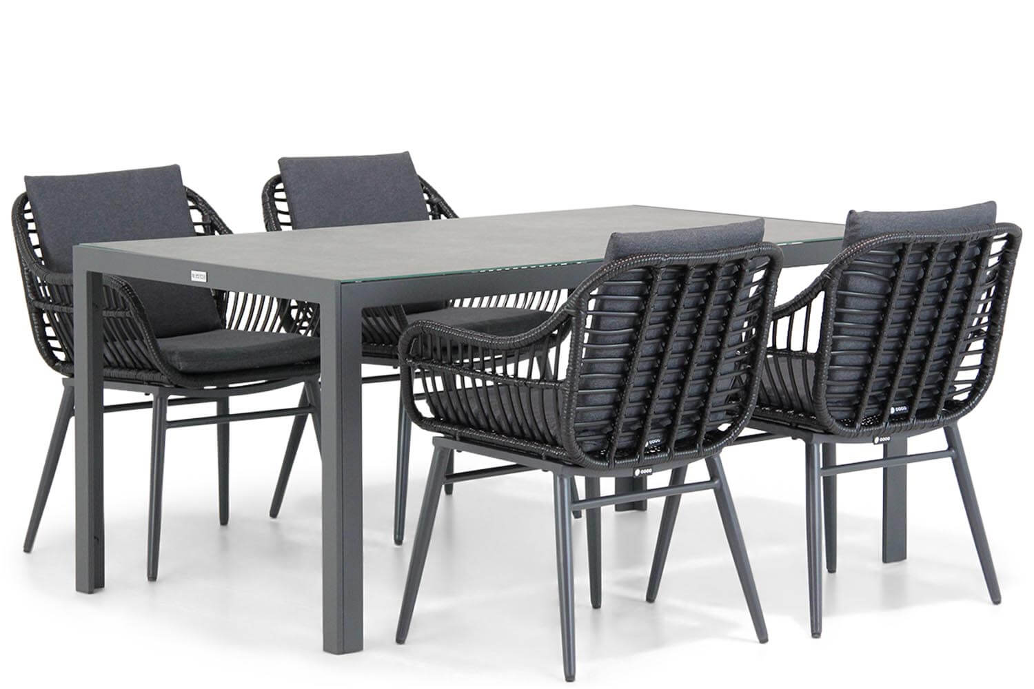 Coco LeonardoVarano 160 cm dining tuinset 5 delig