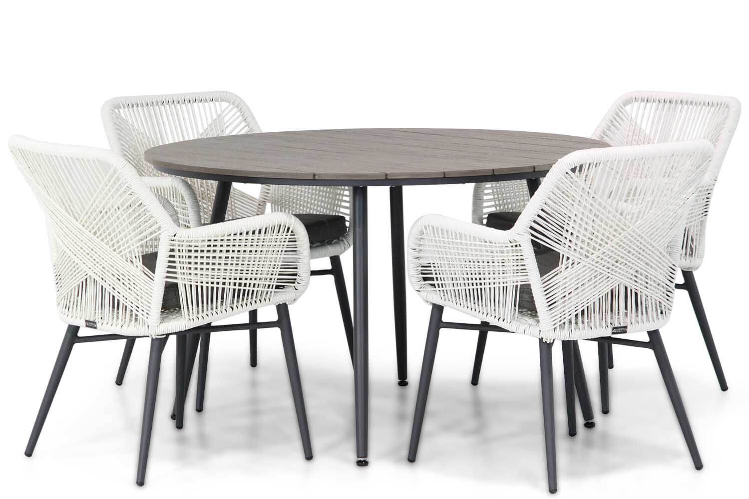 Lifestyle Advance/Matale 125 cm rond dining tuinset 5-delig