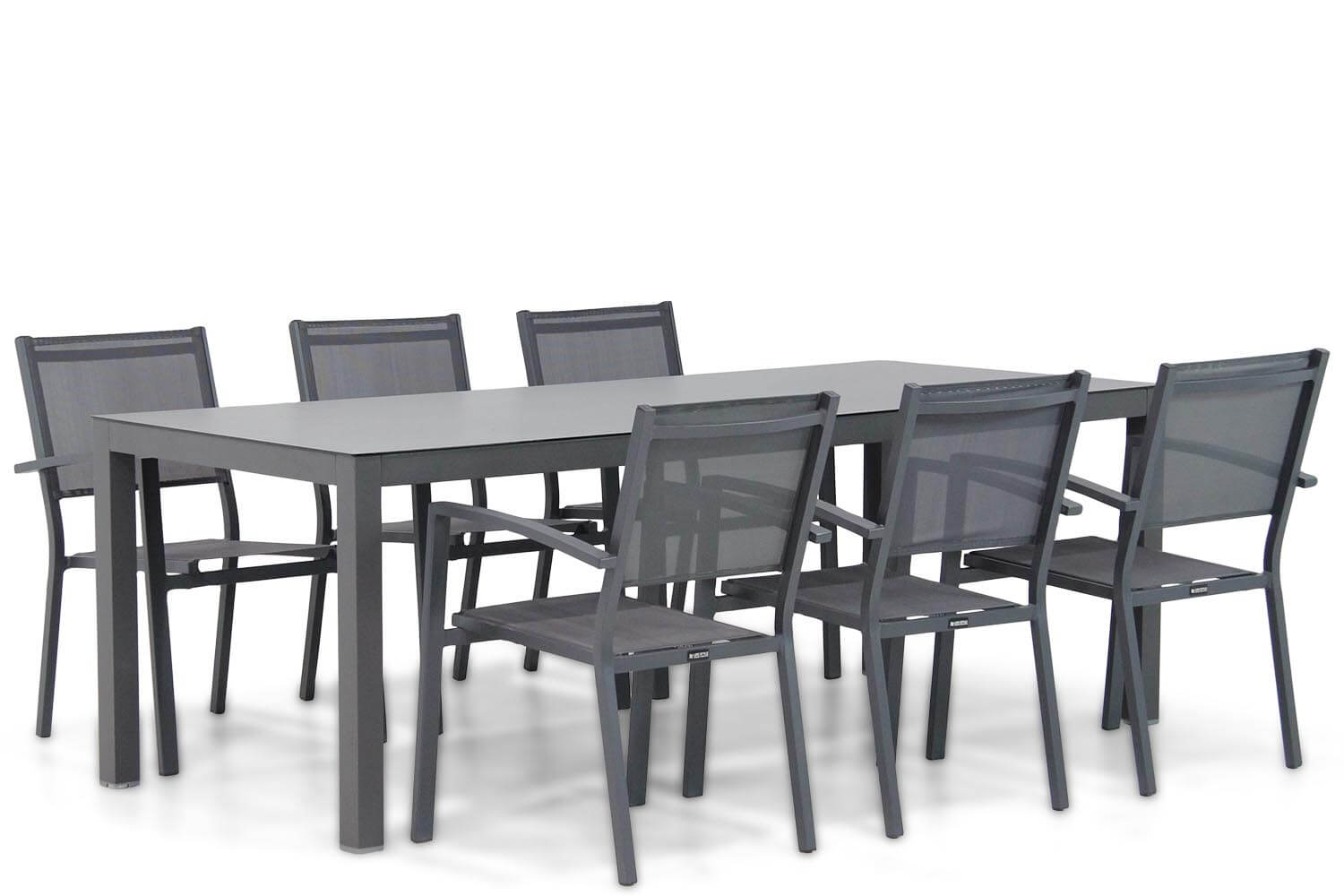 Lifestyle Amarilla/Madras 220 cm dining tuinset 5-delig