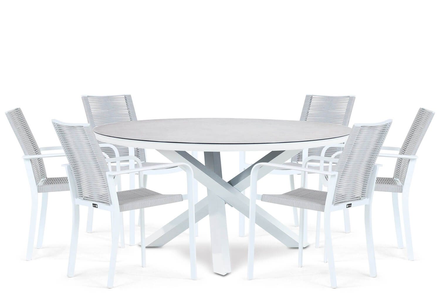 Santika Annisa/Livorno 150 cm dining tuinset 7-delig