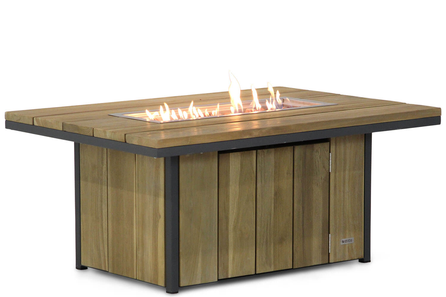 Lifestyle Garden Furniture Lifestyle Seaside lounge vuurtafel 120 x 80 cm antraciet