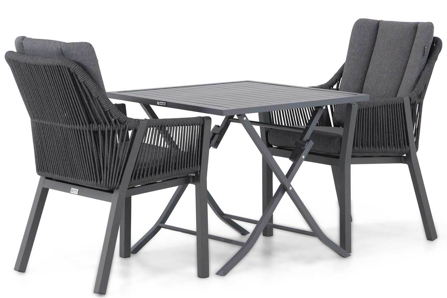 Lifestyle Verona/Nicola 80 cm dining tuinset 3-delig
