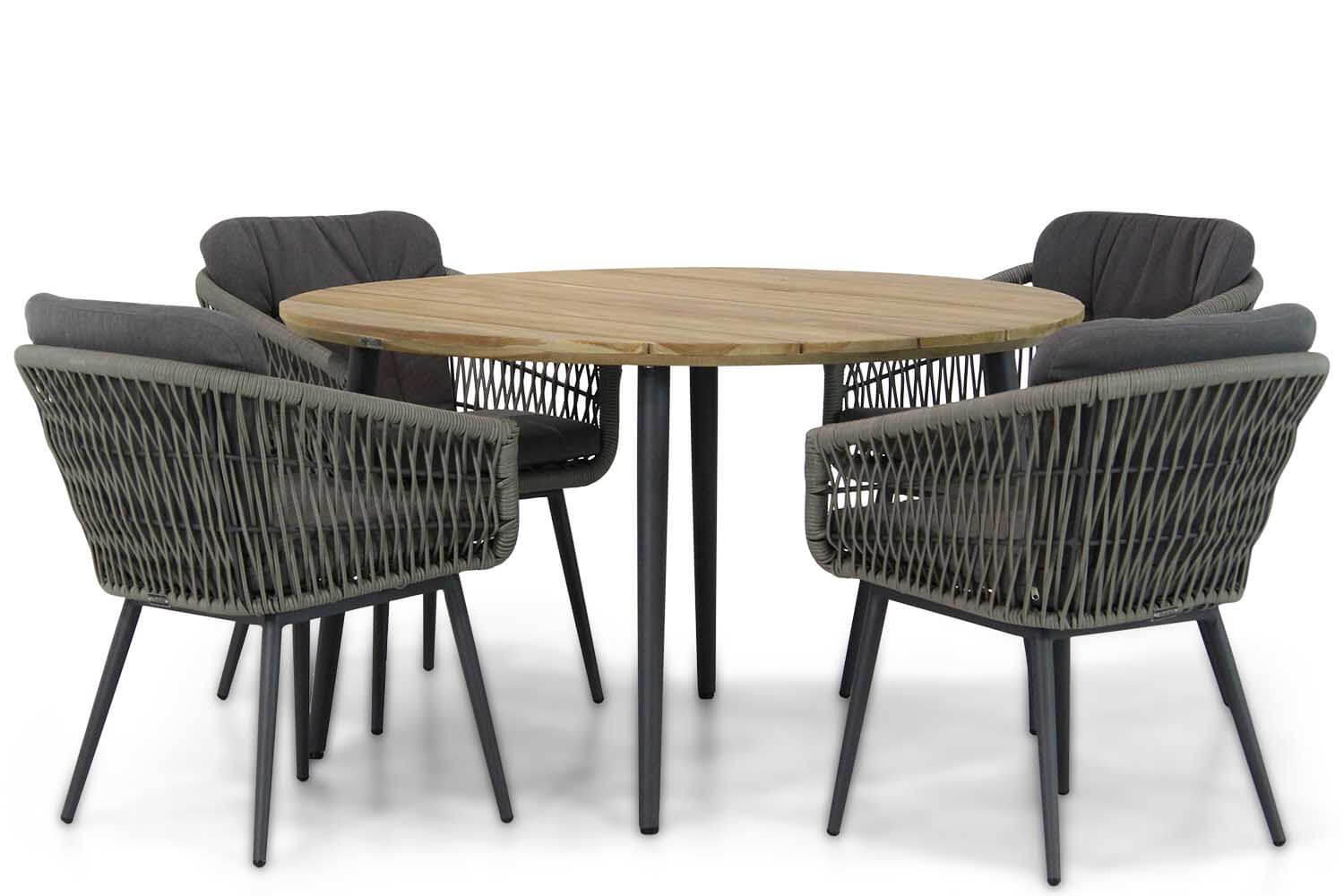 Lifestyle Western/Montana 130 cm rond dining tuinset 5-delig