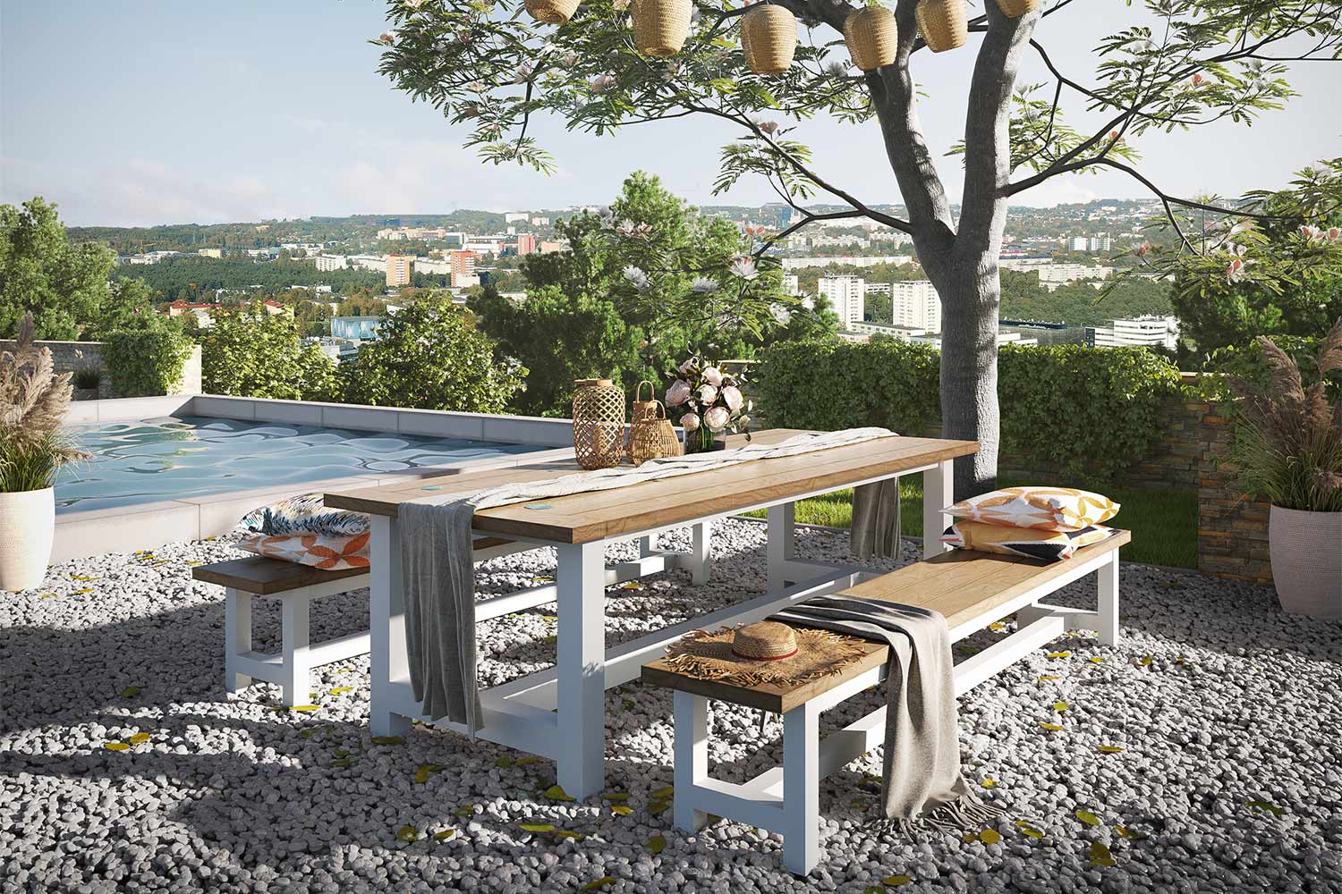 Lifestyle Los Angeles picknick tuinset 3-delig