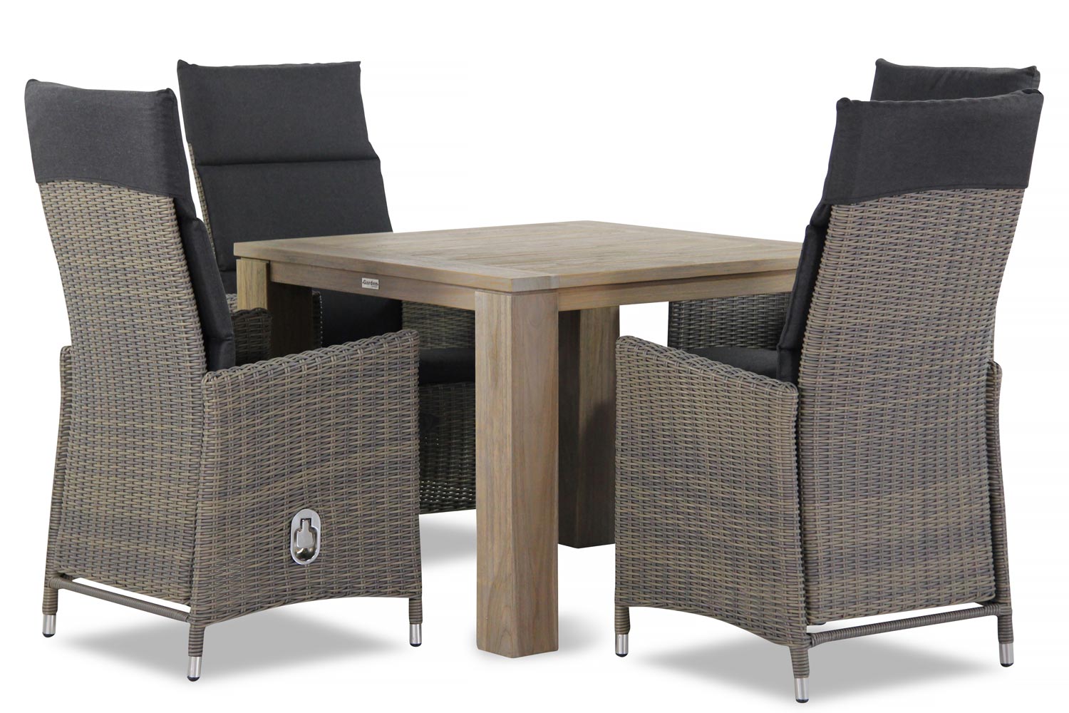 Garden Collections Madera-Brighton 100 cm dining tuinset 5-delig