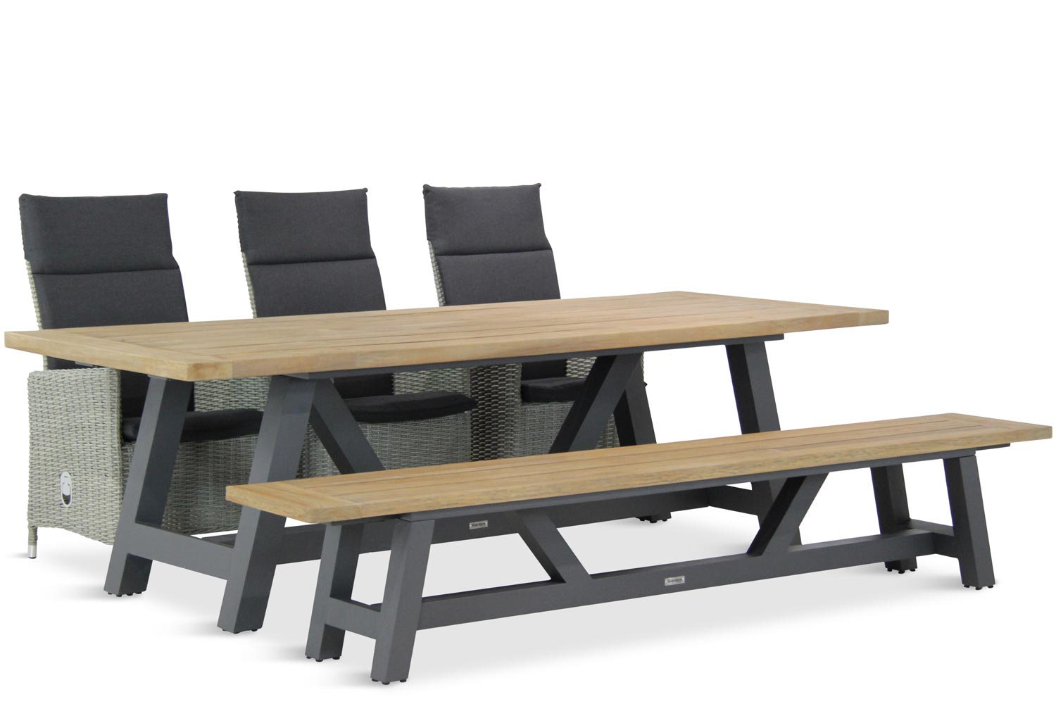 Garden Collections Madera-Trente 260 cm dining tuinset 5-delig