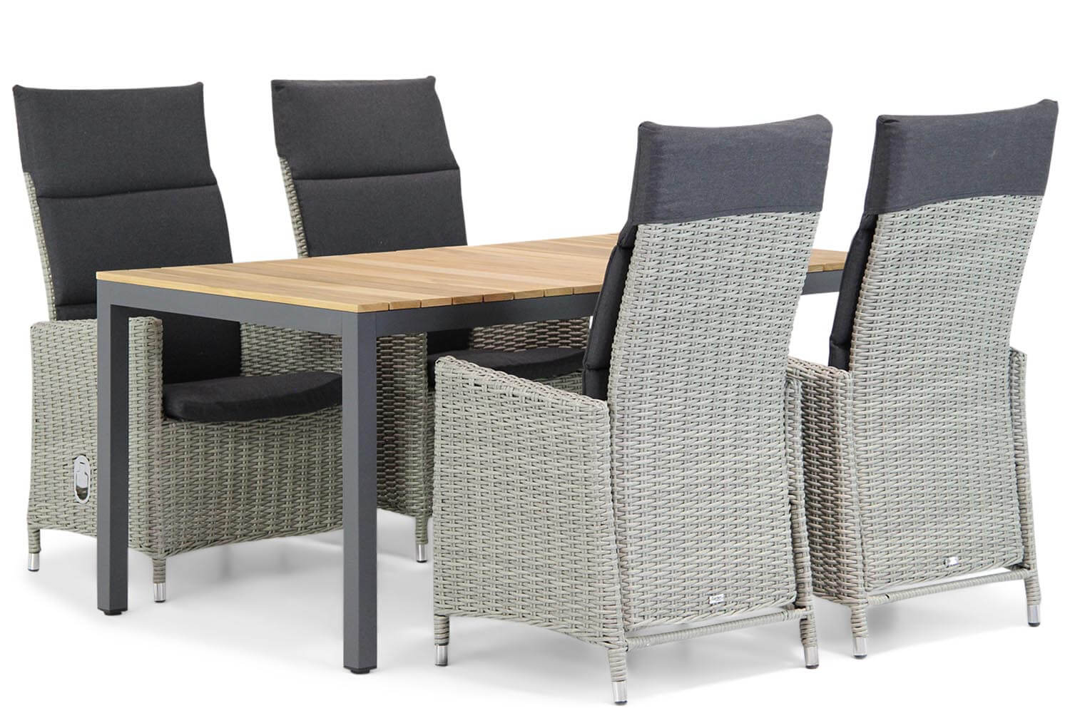 Garden Collections Madera Mazzarino 160 cm dining tuinset 5 delig