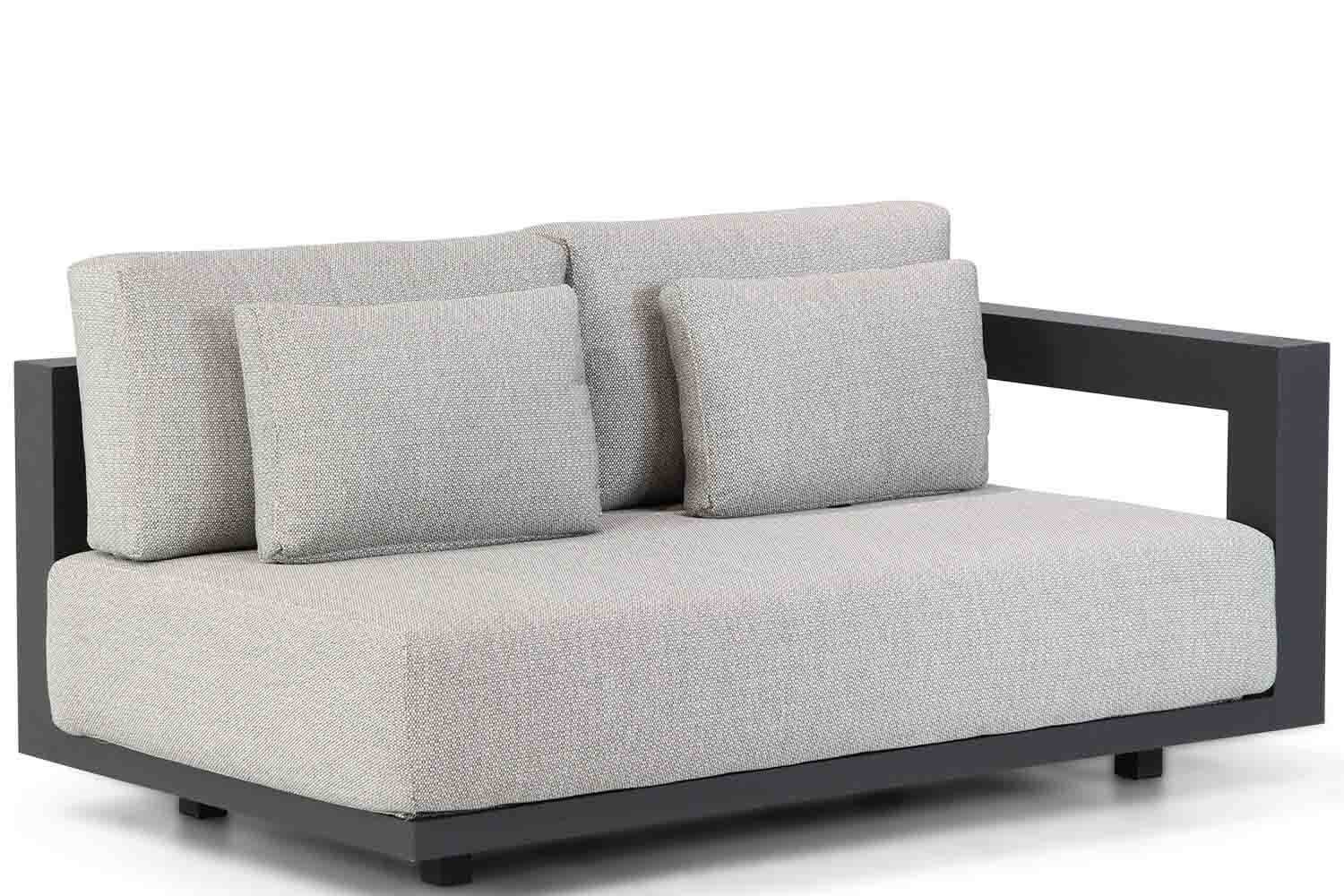 Metropolitan 2.5 seater bench left arm with 5 cushions