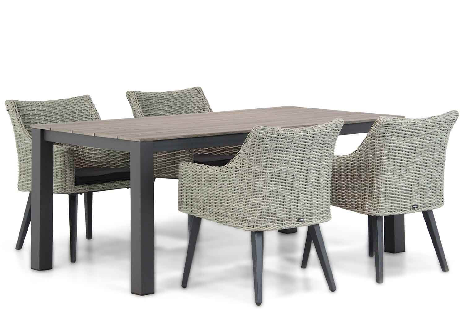 Garden Collections Milton/Valley 180 cm dining tuinset 5-delig