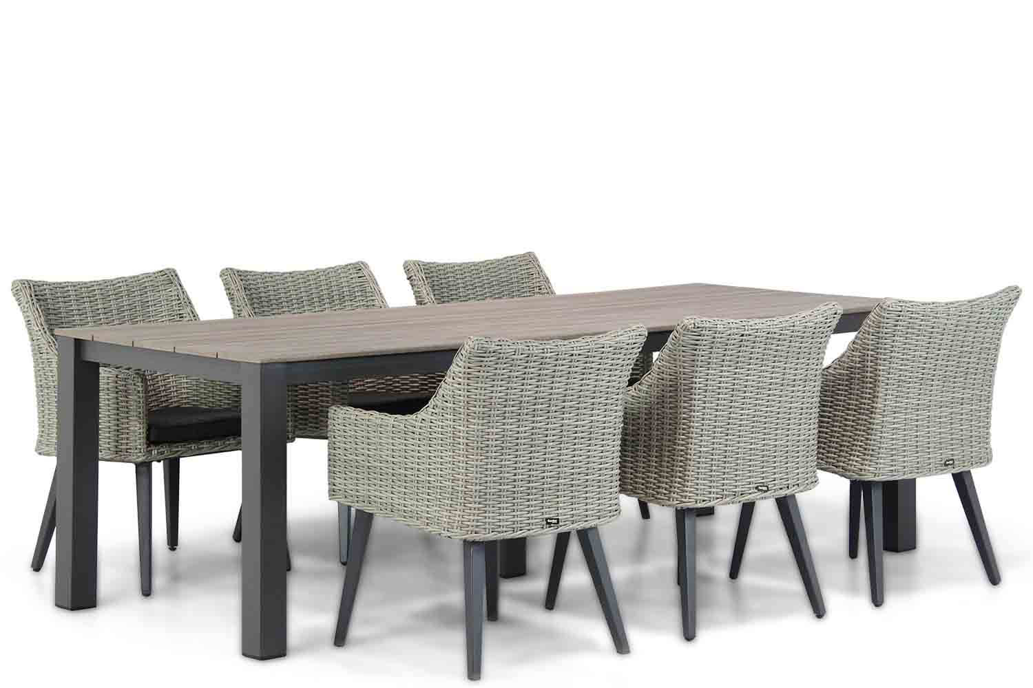 Garden Collections Milton/Valley 240 cm dining tuinset 7-delig