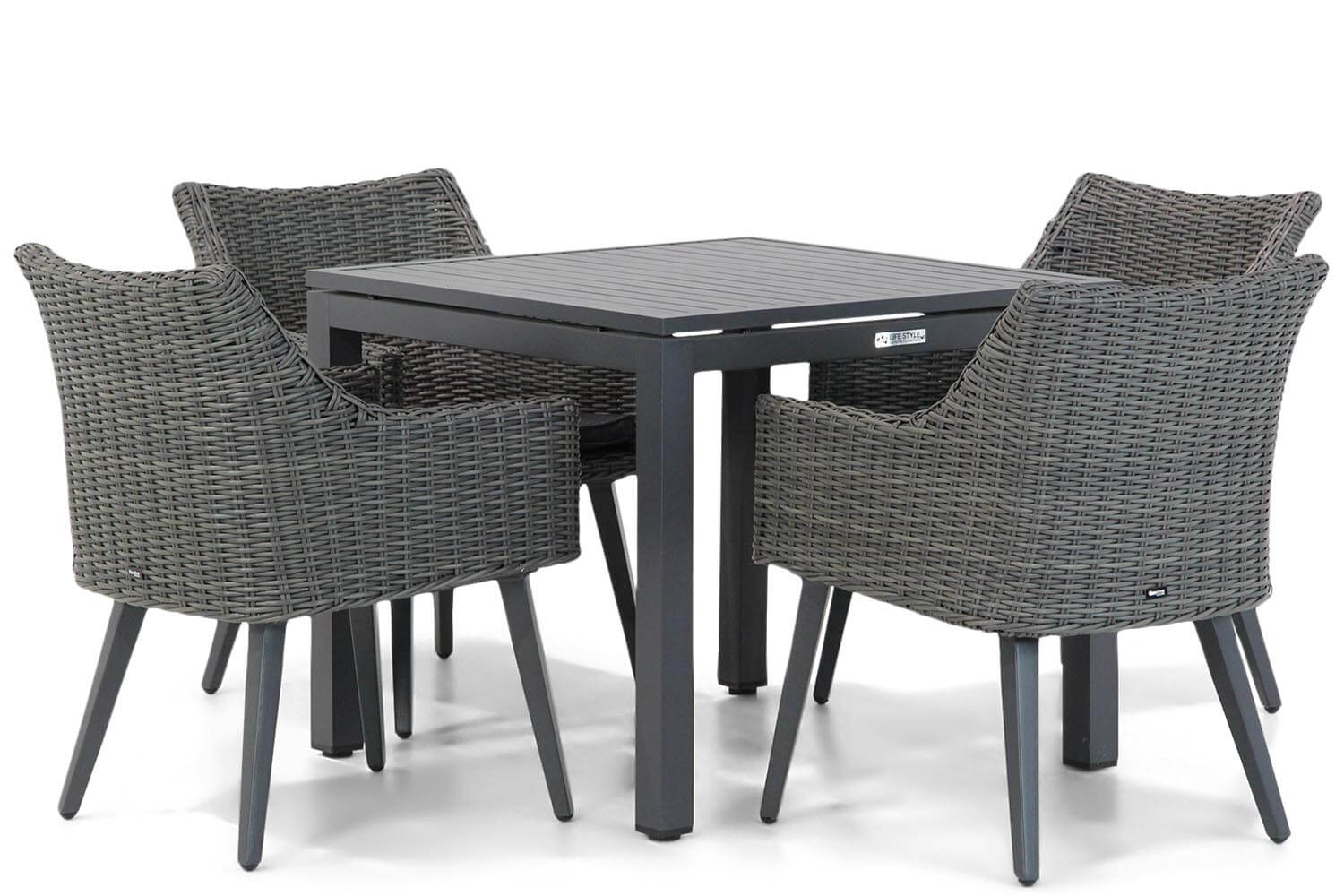 Garden Collections Milton/Concept 90 cm dining tuinset 5-delig