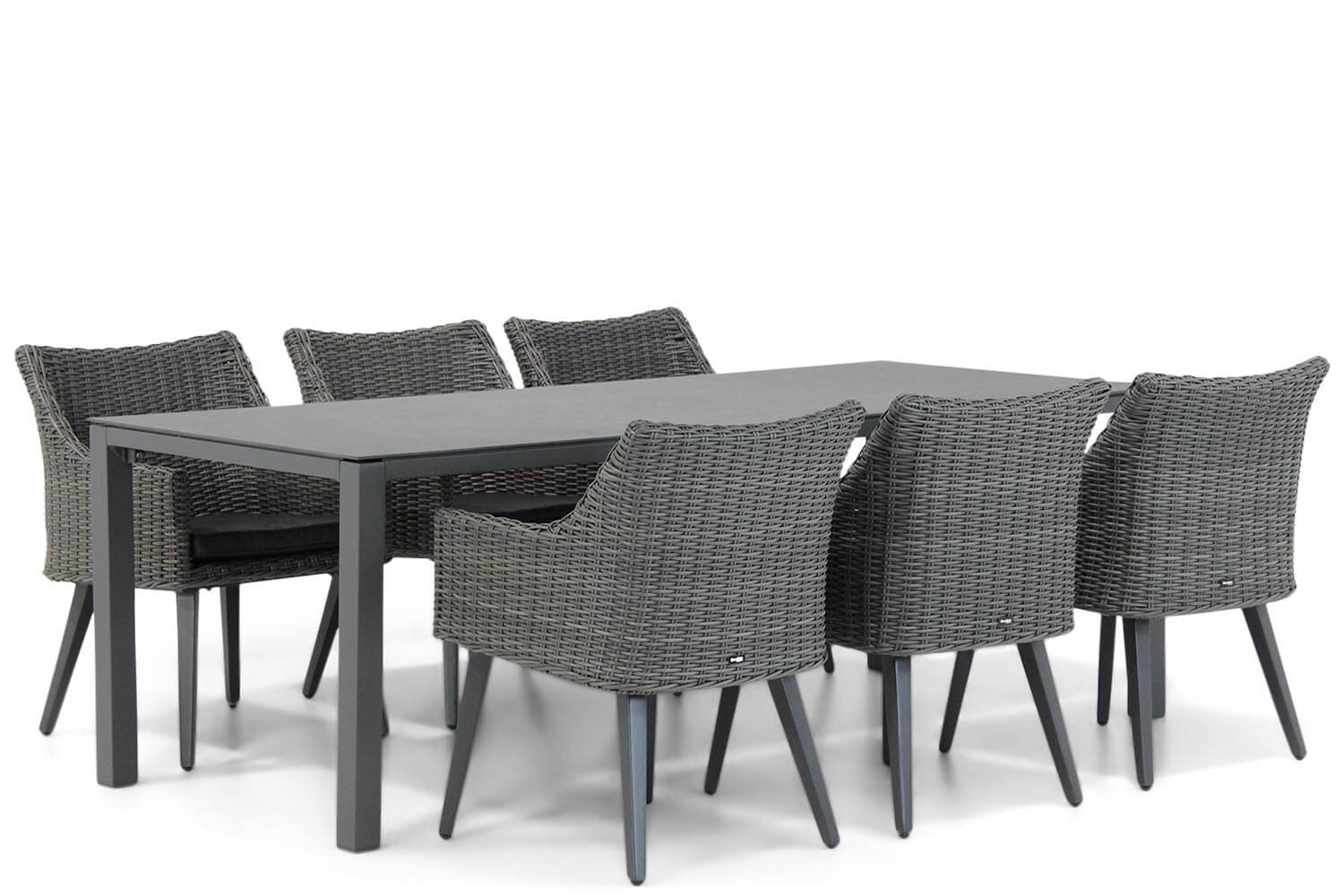 Garden Collections Milton/Pallazo 220 cm dining tuinset 7-delig