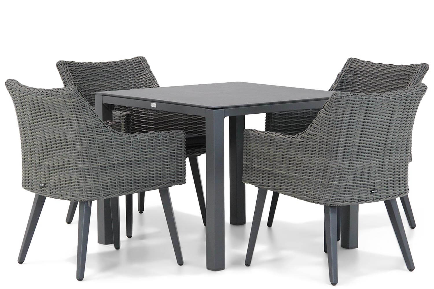 Garden Collections Milton/Pallazo 90 cm dining tuinset 5-delig