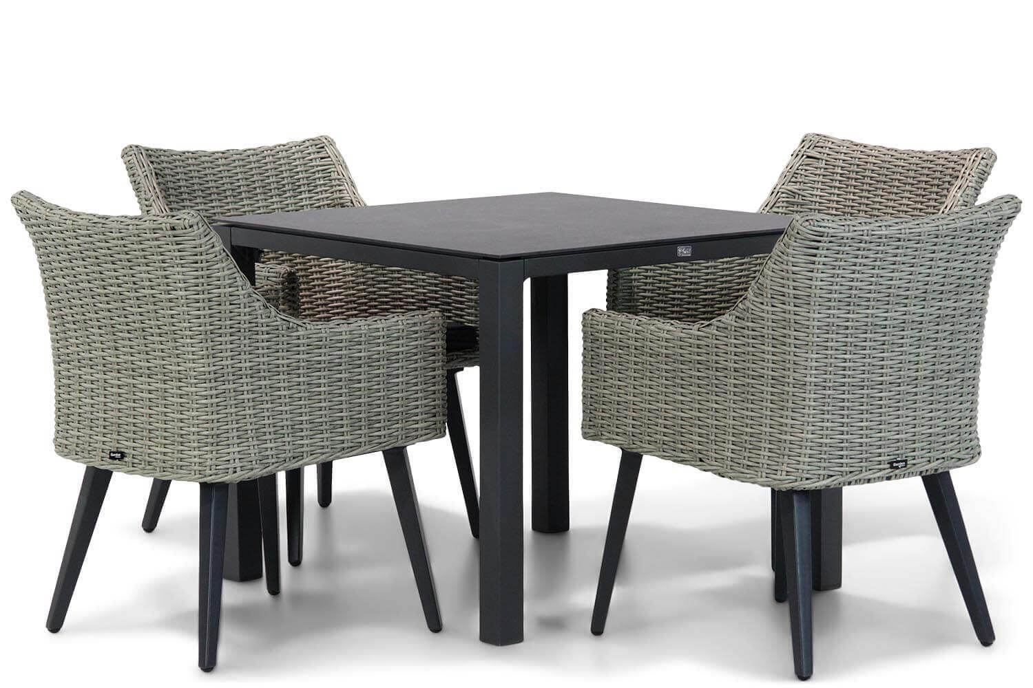 Garden Collections Milton/Pallazo 90cm dining tuinset 5-delig