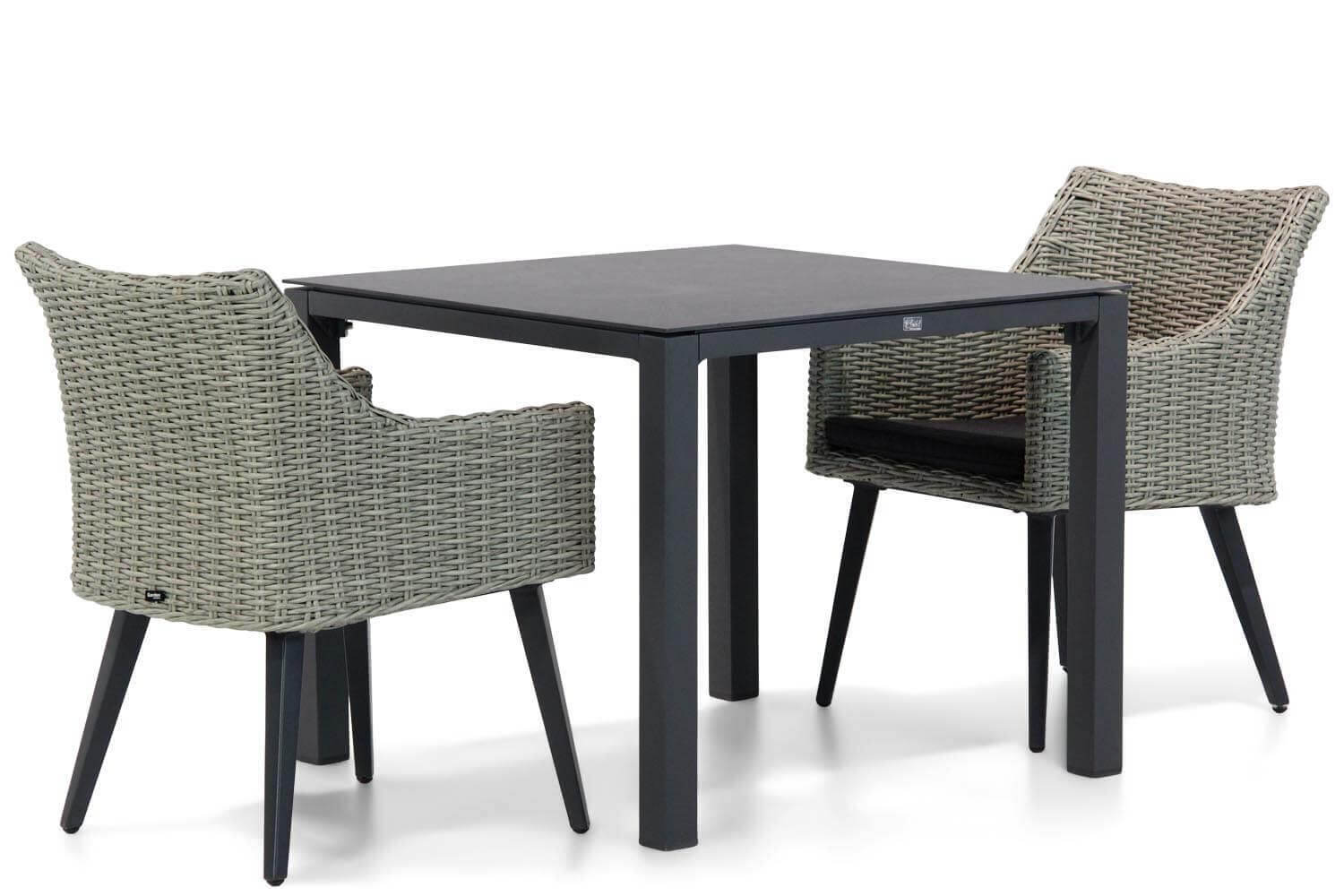 Garden Collections Milton/Pallazo 90 cm dining tuinset 3-delig
