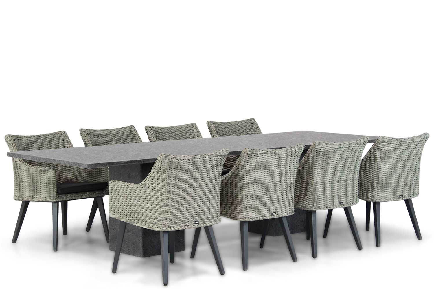 Garden Collections Milton/Graniet 300 cm dining tuinset 9-delig